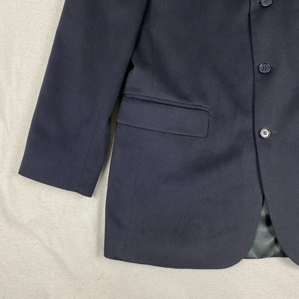 Brooks Brothers 346 Cashmere Blazer Mens 42L Navy Sport Coat Jacket 3 button